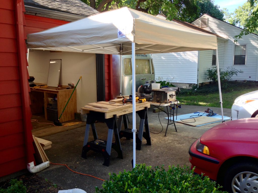 The canopy provided some welcome relief from the sun during the end of summer.